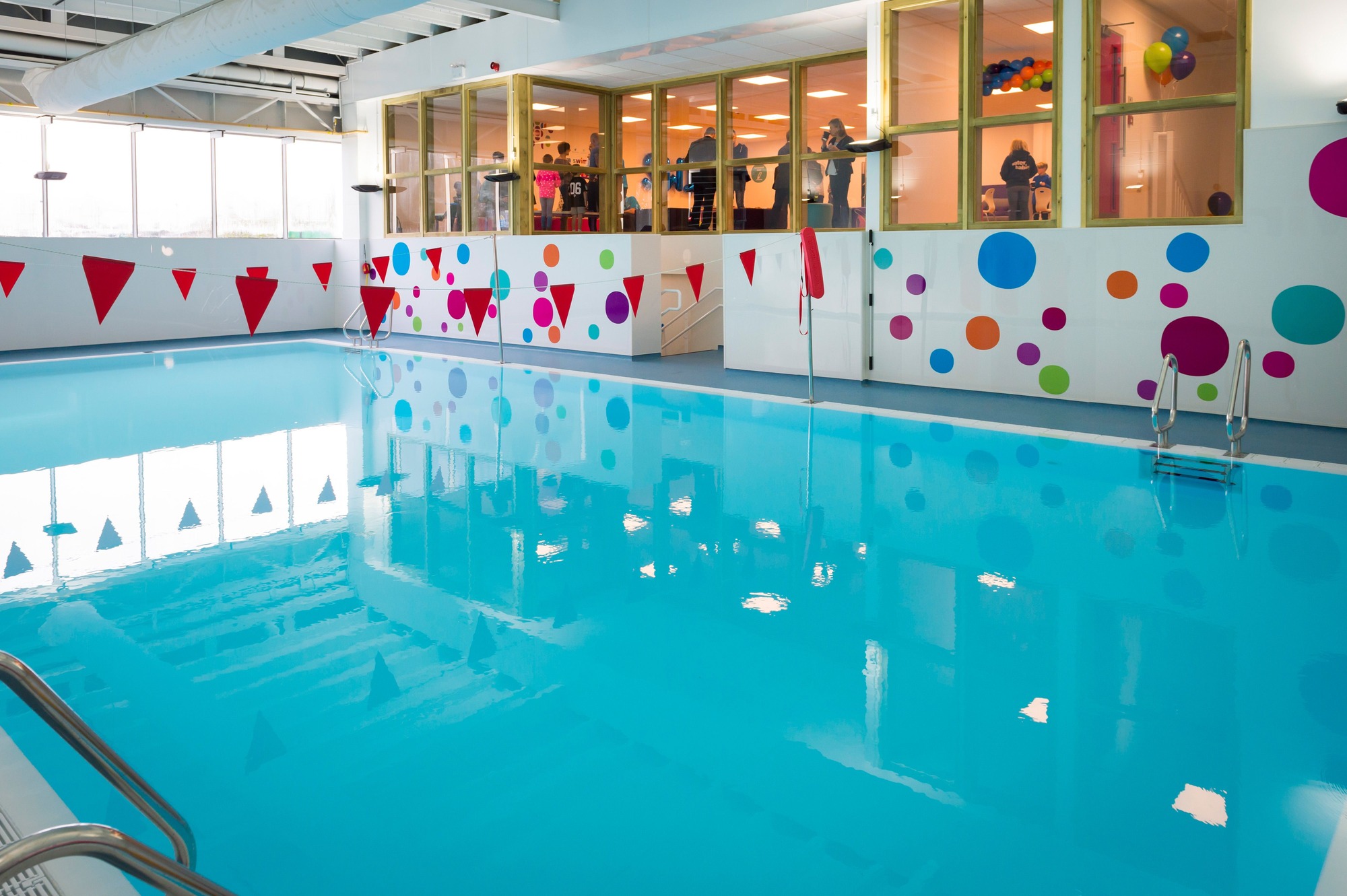 Swimming Lessons in Warrington swim!