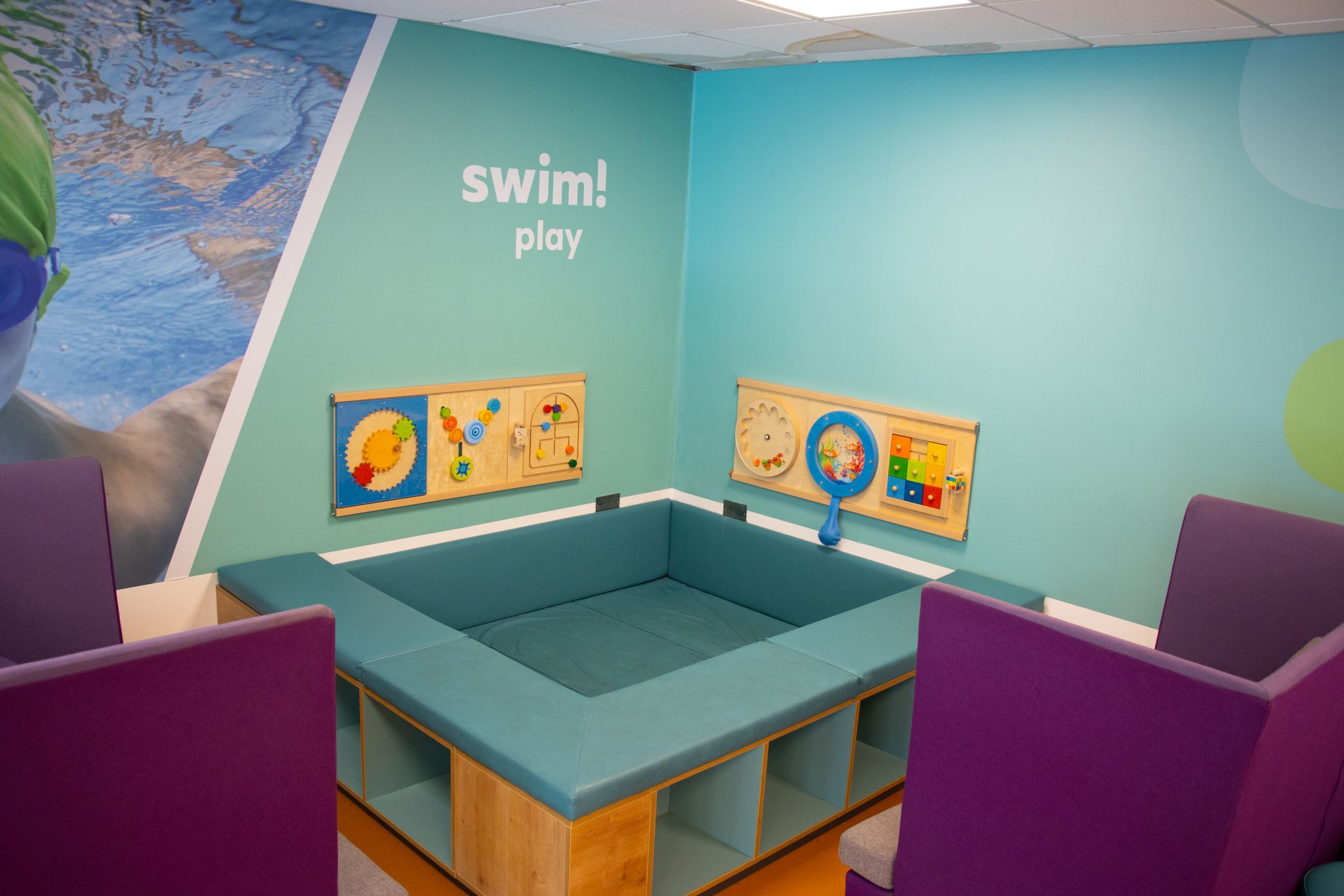 Swimming Lessons in Warrington swim!