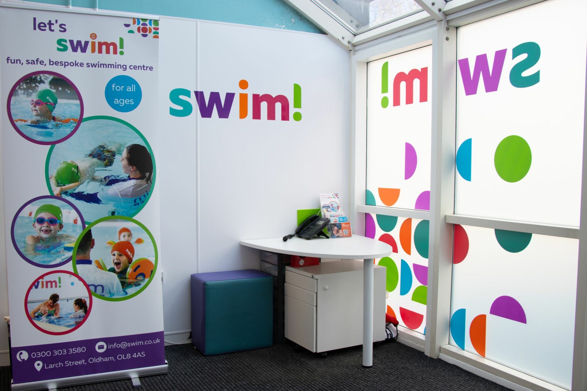 Swimming Lessons in Oldham swim!