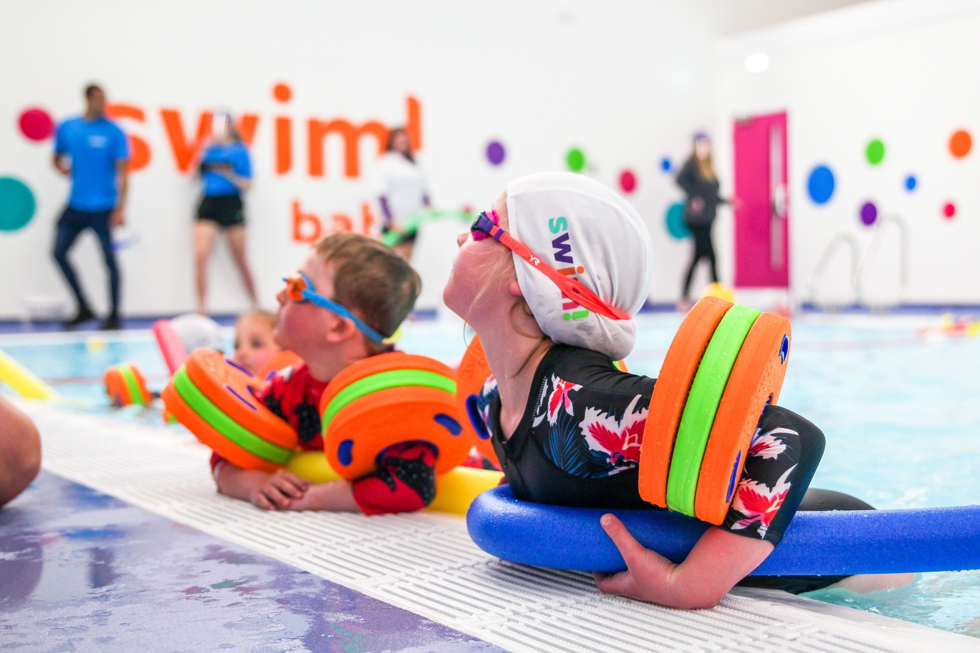 Swimming Lessons in Oldham swim!