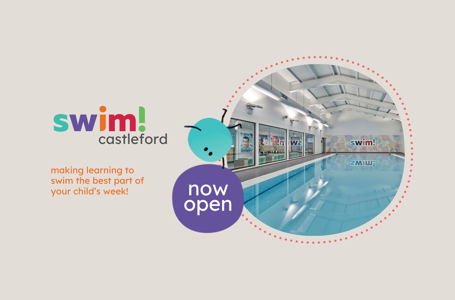 Swimming Lessons in Castleford swim!